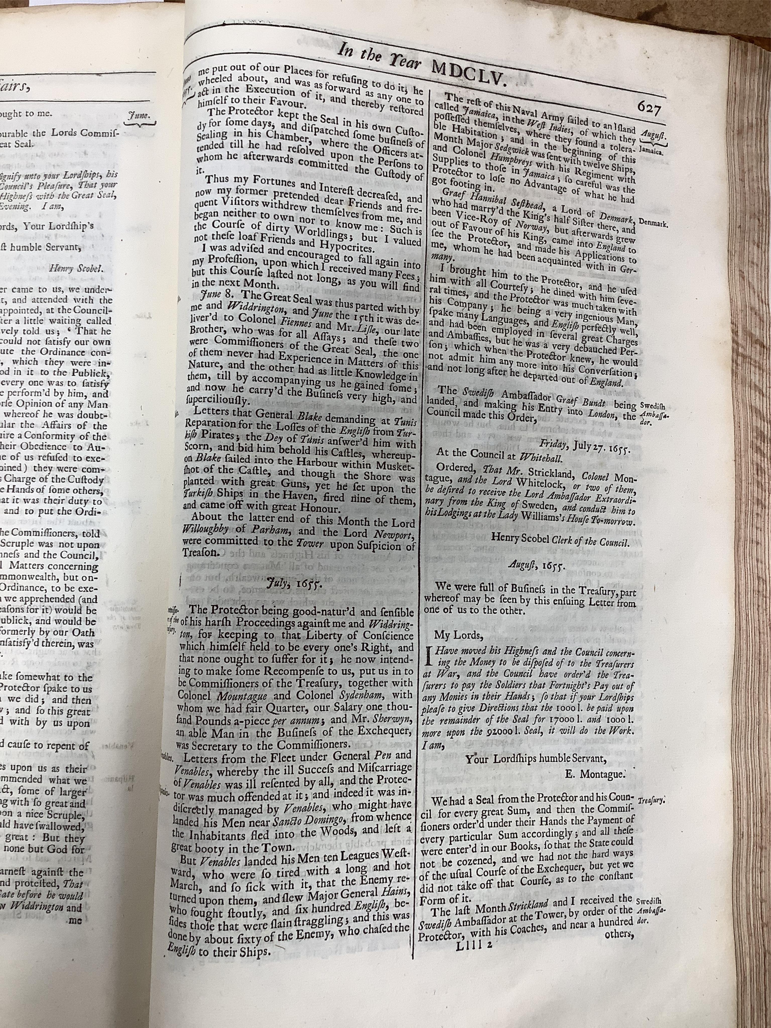 Memorials of the English Affairs; or, an historical account of what passed from the beginning of the reign of King Charles the First, to King Charles the Second his happy restauration.